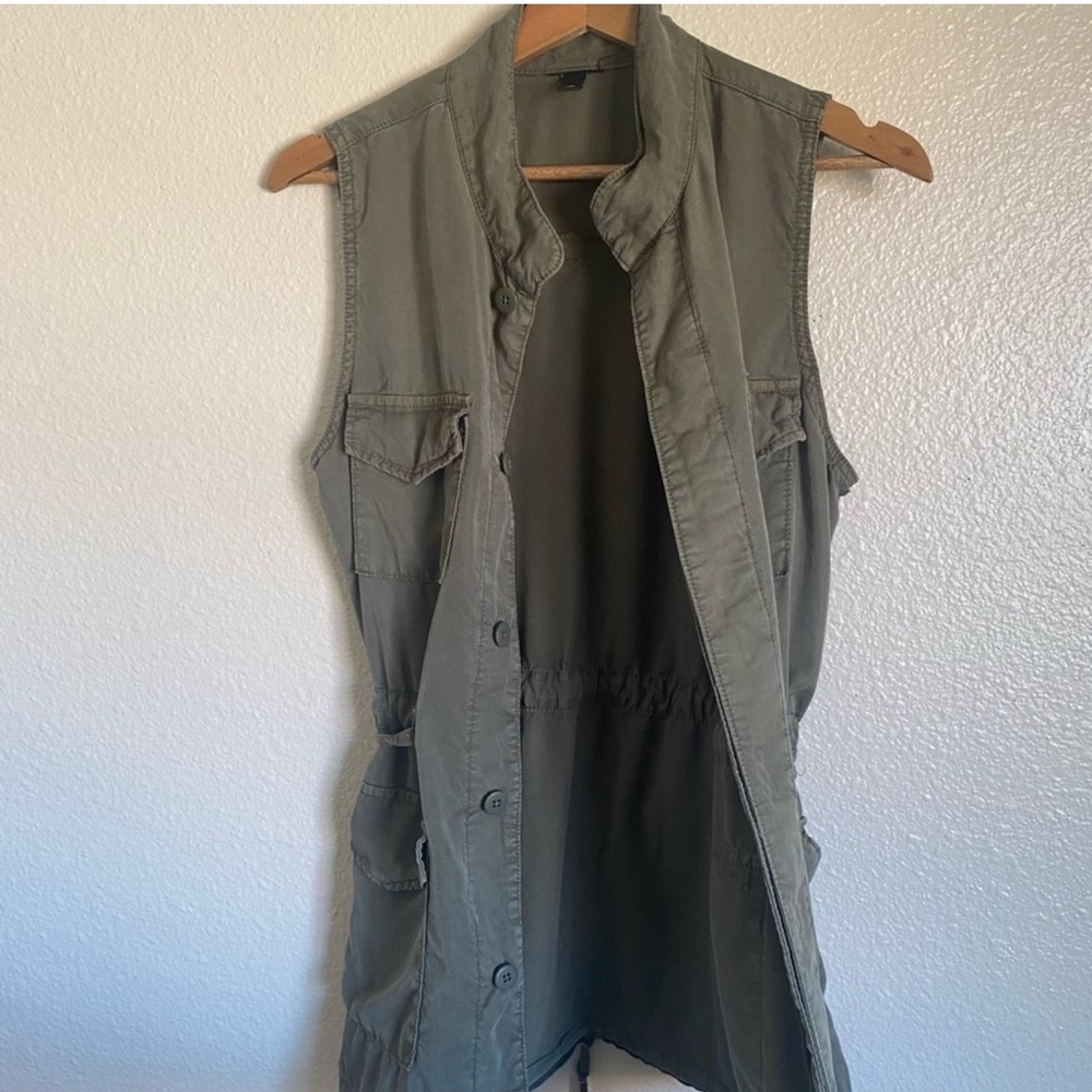Women’s Olive Green Utility Vest Gorp Core Streetwear Hiking Outdoor Size Small - Picture 4 of 5